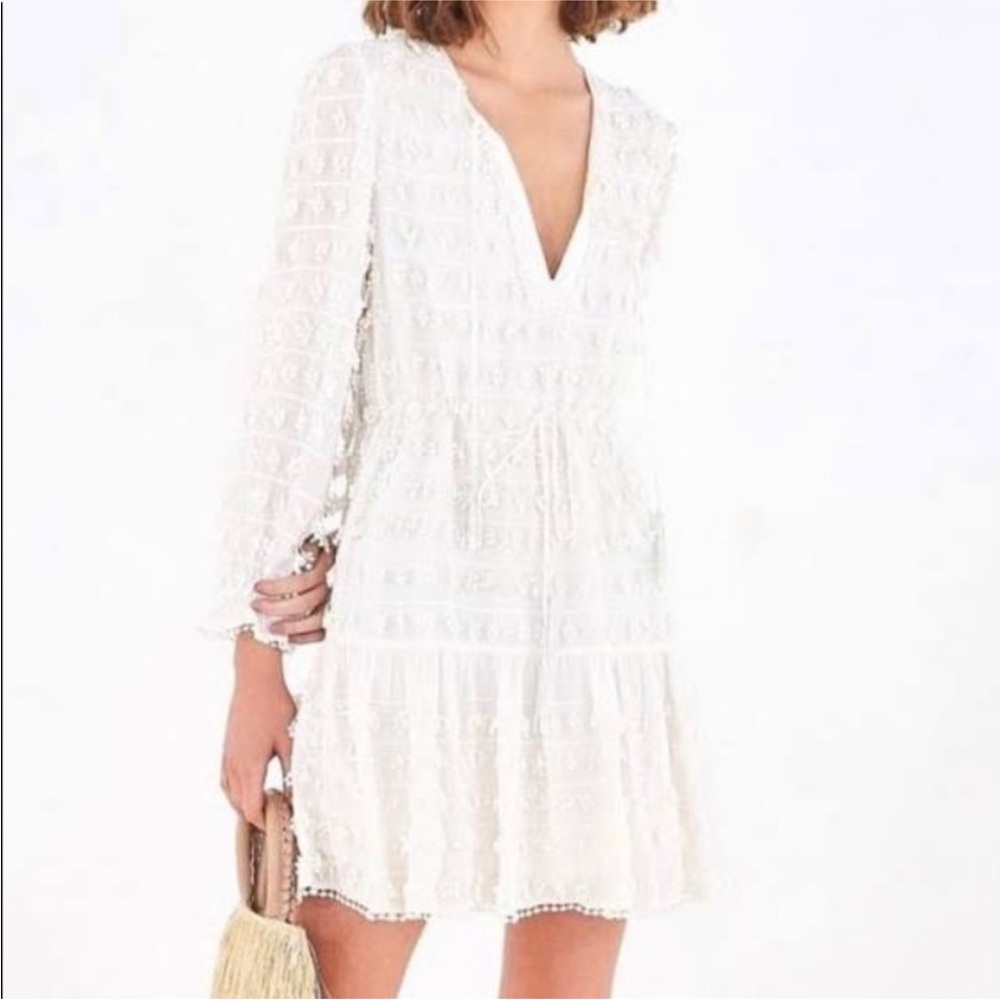 FARM Rio White Textured Mini Dress - Picture 4 of 14